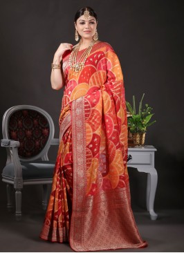 Traditional Wear Banarasi Silk Saree For Women