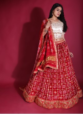 Traditional Wear Bandhani Lehenga Choli