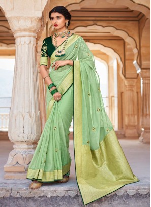 Traditional Wear Organza Saree