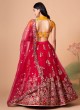 Beautiful Deep Pink Embroidered Lehenga Choli