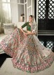 Off White Embroidered Silk Lehenga Choli