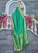 Green Banarasi Silk Classic Saree