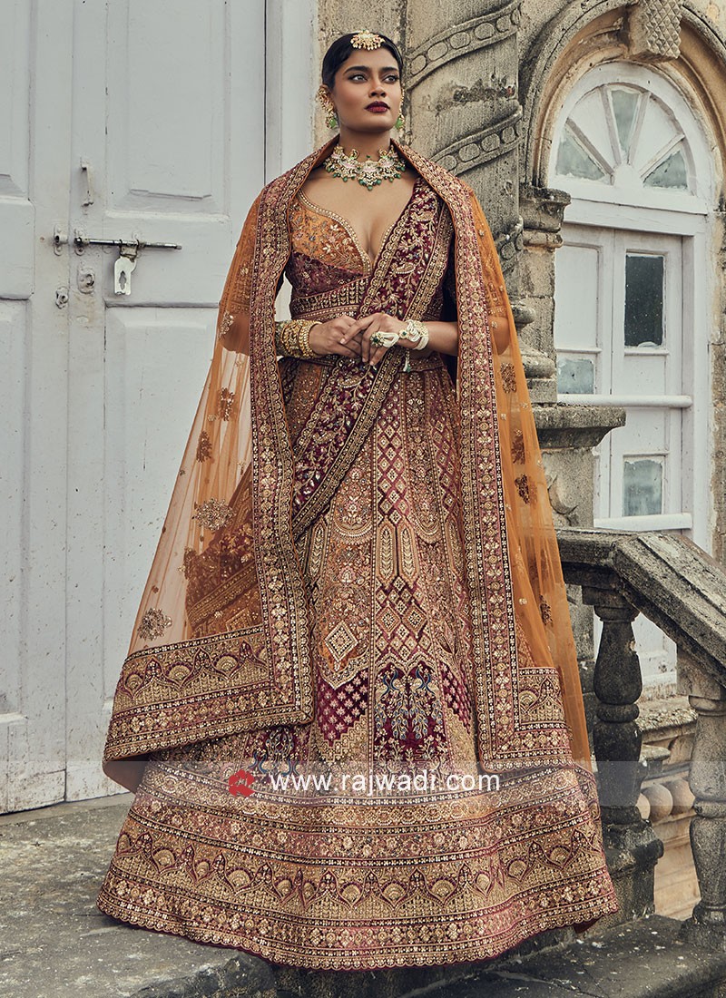 Bridal Lehenga | Double Dupatta Lehanga Set | Freeup