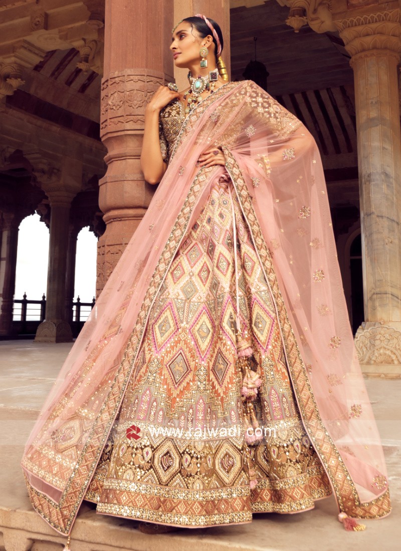 Velvet Stitched Hand Embroidered Bridal Lehenga at Rs 25999 in Chennai