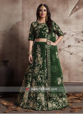 Velvet Silk Heavy Embroidered Lehenga