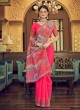 Vibrant Pink Georgette Classic Saree