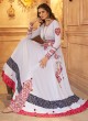 Off White Embroidered A Line Garba Lehenga Choli