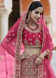 Voguish Patch Border Pink Lehenga Choli