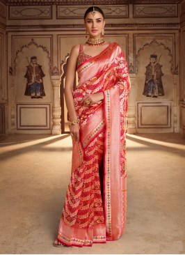 Crimson Woven Bridal Kanchivaram Saree