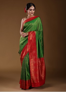 Wedding Wear Art Silk Saree For Womens