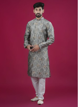 Wedding Wear Cotton Silk Kurta Pajama