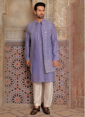 Wedding Wear Embroidered Indowestern For Men