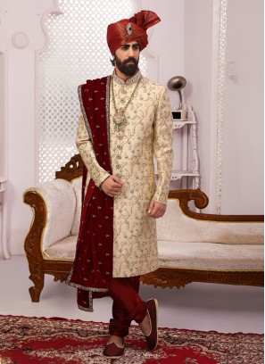 Wedding Wear Groom Embroidered Sherwani