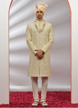 Wedding Wear Groom Embroidered Sherwani