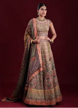 Wedding Wear Heavy Embroidered Lehenga Choli