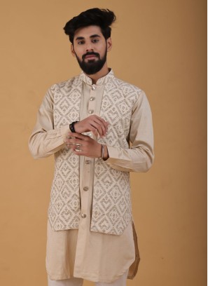 Wedding Wear Kurta In Silk Fabric