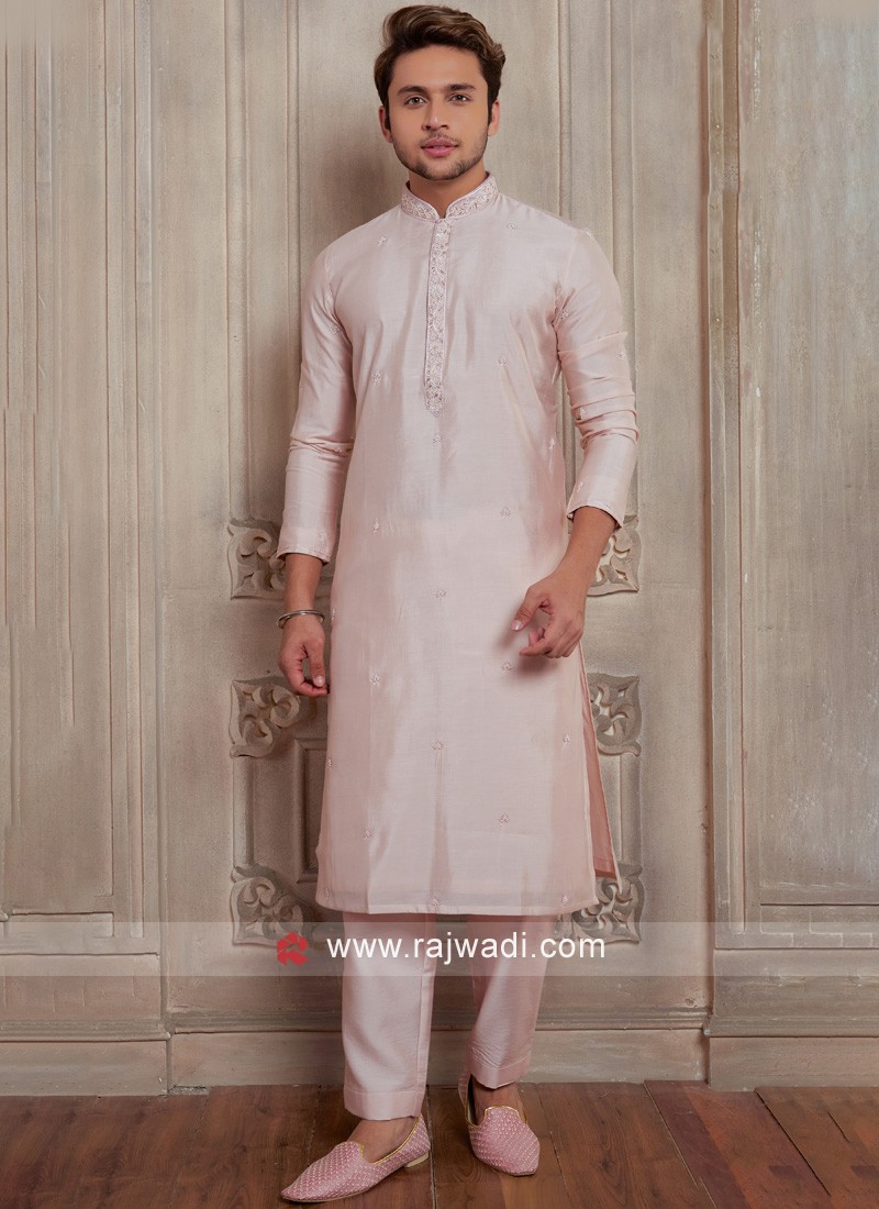 Baby pink best sale colour kurta pajama