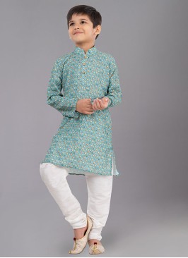 Wedding Wear Light Sea Green Kurta Pajama