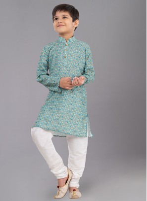 Wedding Wear Light Sea Green Kurta Pajama