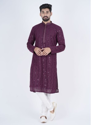 Wedding Wear Lucknowi Work Kurta Pajama