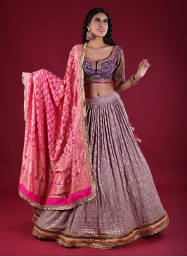 Wedding Wear Lucknowi Work Lehenga Choli