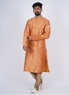 Wedding Wear Mustard Yellow Kurta Pajama