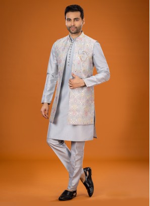 Wedding Wear Nehru Jacket Set For Wedding