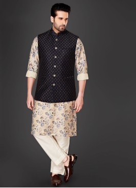 Wedding Wear Nehru Jacket Suit For Dulha