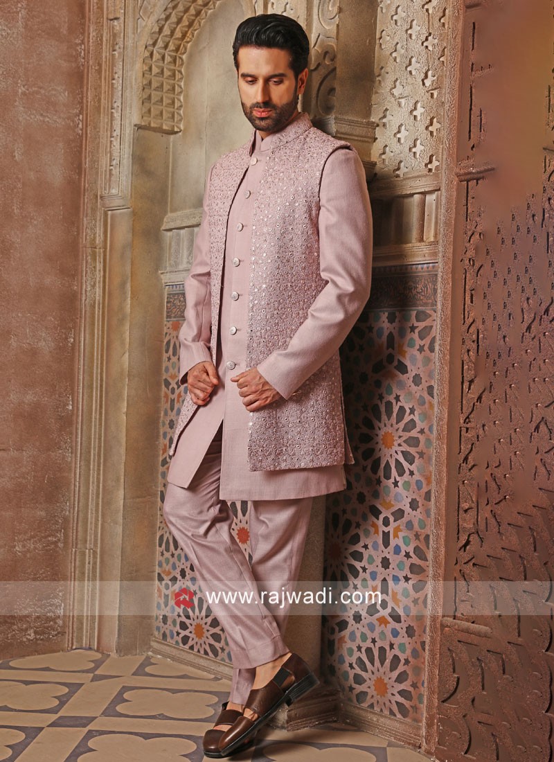 Baby Pink Indo Western Dress at Rs 28000 in Noida | ID: 16047390173