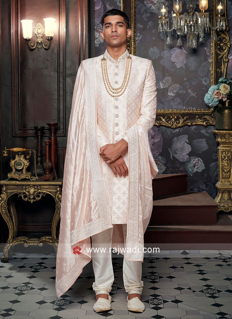 Amir Adnan Burly wood Sherwani Design buy Online Wedding Sherwani for groom  Dubai UAE