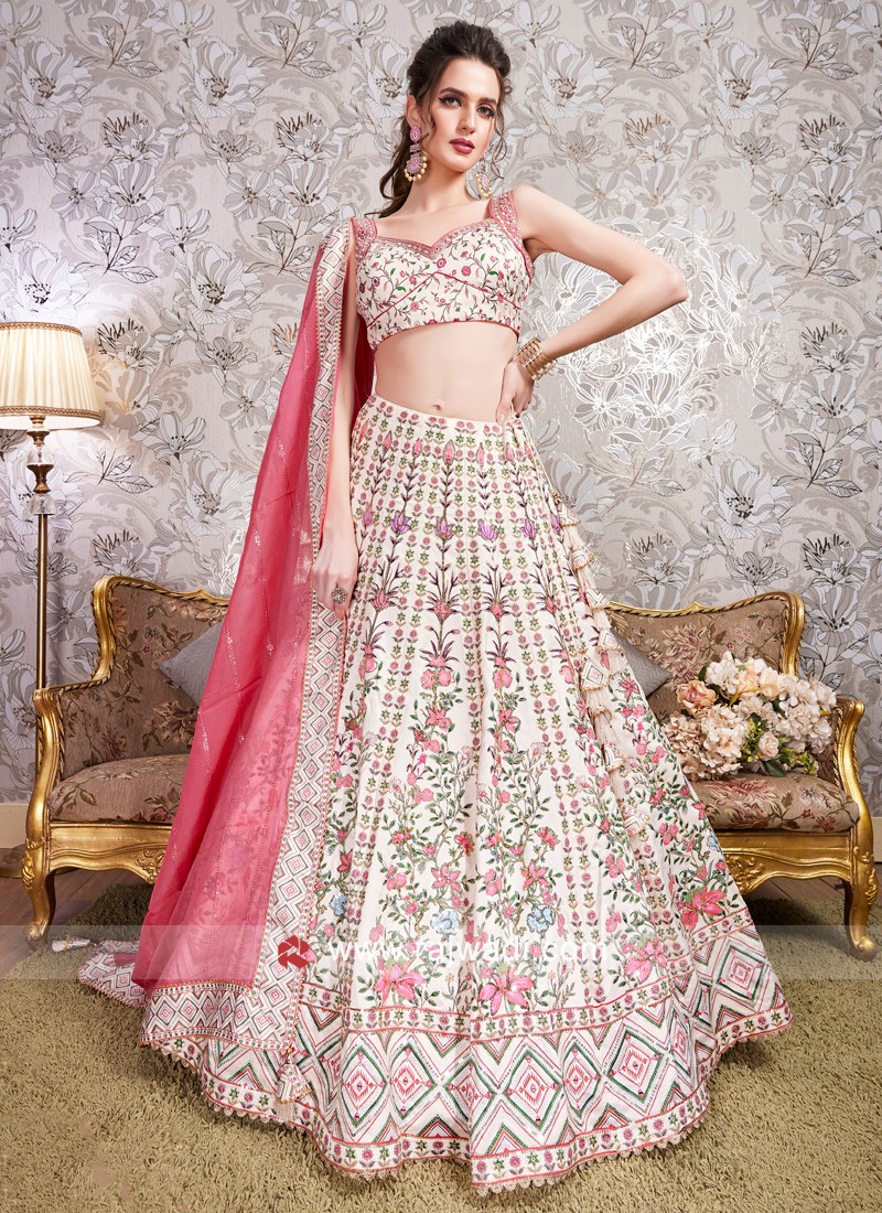 Buy Women's Dola Silk Lehenga Choli Patola Print with Foil Work With  Unstitched Blouse (Firozi) at Amazon.in