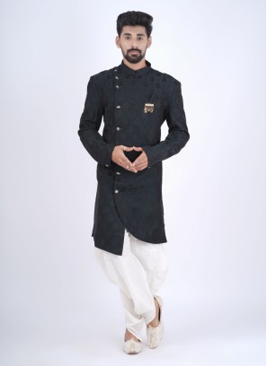 Wedding Wear Silk Indowestern For Men