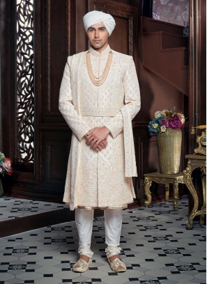 Wedding Wear Thread Work Sherwani