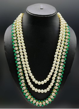 Wedding Wear Three Layered Pearl Mala