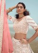 White Embroidered Wedding Lehenga Choli