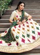 White Sequins Embroidered Silk A Line Lehenga Choli