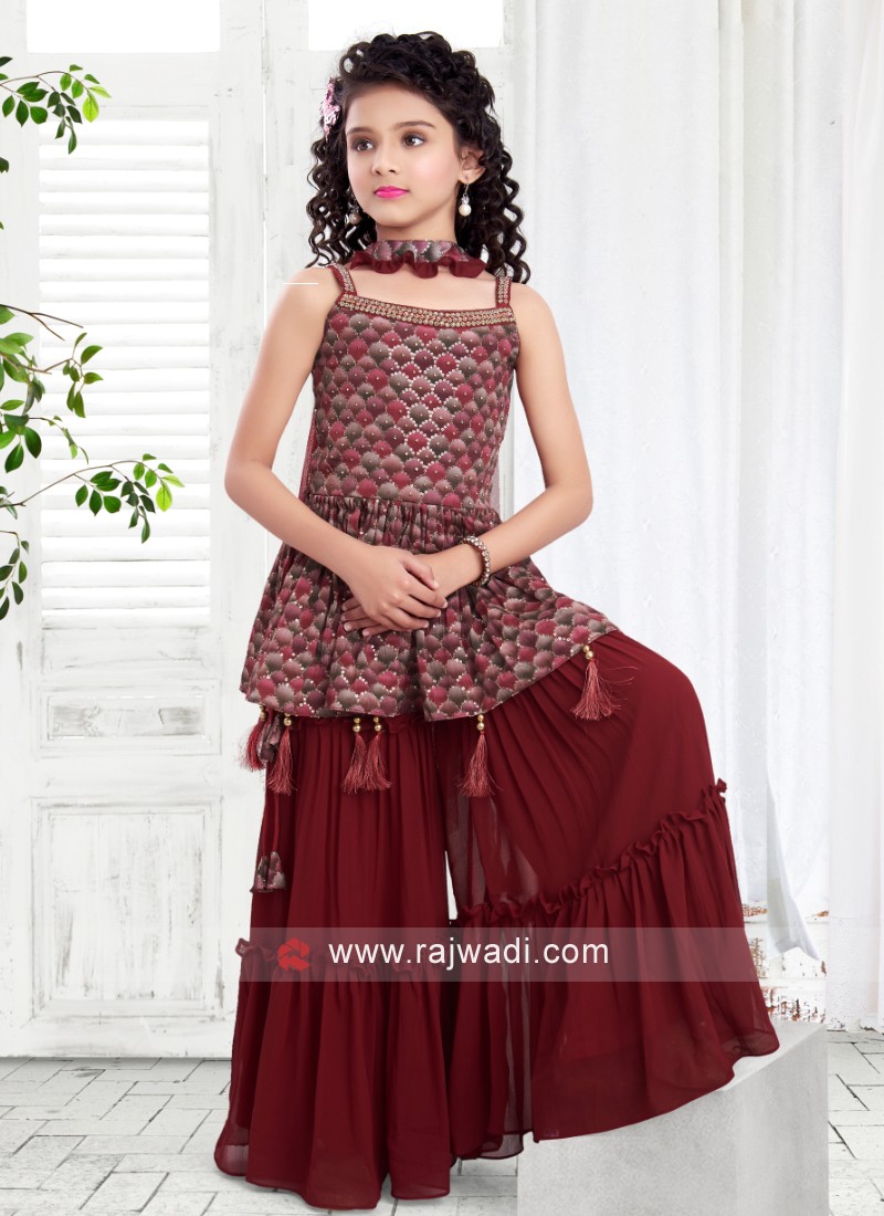 Gharara shop pattern dress