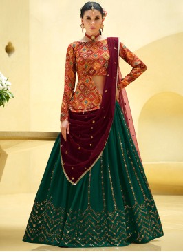 Multi Colored Sequins Embellished Lehenga Choli