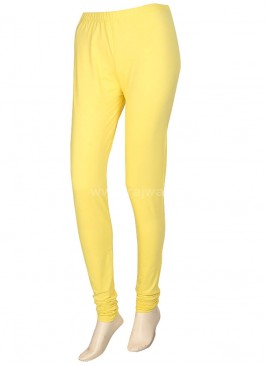 Women Yellow Hosiery Leggings