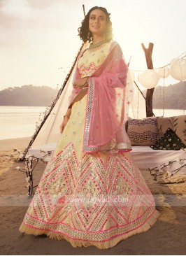 Wonderful Light Yellow Lehenga Choli