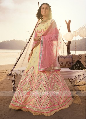 Wonderful Light Yellow Lehenga Choli