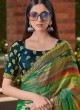 Multi Colored Chiffon Silk Ethnic Saree