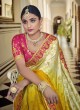 Yellow Resham Festival Designer Traditional Saree