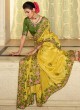 Yellow Sangeet Fancy Fabric Traditional Designer Saree