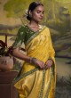 Elegant Yellow Silk Wedding Saree