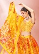 Yellow Thread Wedding Readymade Lehenga Choli