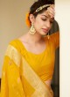 Yellow Weaving Traditional Saree