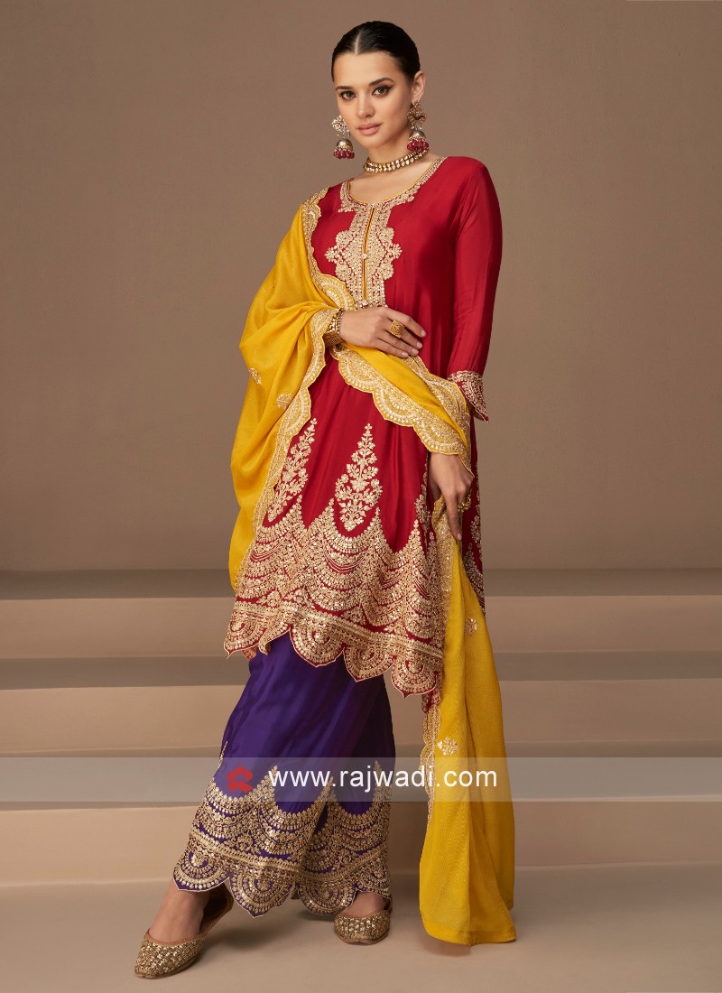 Latest Party Wear Panjabi Suit Designs With Heavy Dupatta … | Flickr