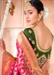 Zesty Weaving Pink Viscose Classic Saree